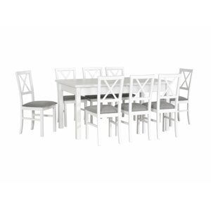 Drewmix Jedálenský set - stôl MODENA 2 | stoličky MILANO 4 (1+8) Drevo: Dub sonoma