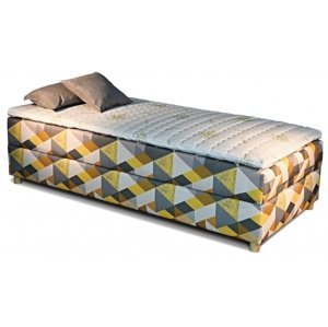 New Design Čalúnená posteľ NOVO s topperom ROZMER: 90 x 200 cm