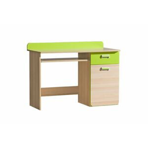 Dolmar Písací stolík CORNETO L10 FARBA: Jaseň / zelená