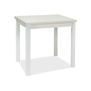 Signal Jedálenský stôl Adam |  90 x 65 cm FARBA: biely mat