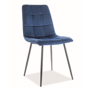Signal Jedálenská stolička Mila Velvet FARBA: Modrá