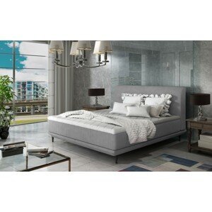 ArtElta Manželská posteľ ASTERIA | 140 x 200 cm FARBA: Sivá / Jasmine 90