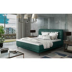 ArtElta Manželská posteľ ASTERIA | 140 x 200 cm FARBA: Zelená / Monolith 37
