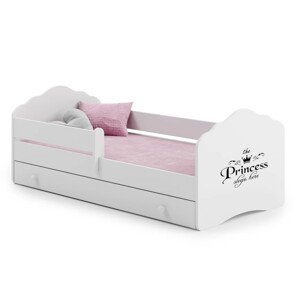 ArtAdrk Detská posteľ CASIMO | so zásuvkou a zábranou PREVEDENIE: Princess