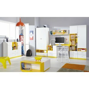 Meblar Detská izba MOBI A Farebné prevedenie: Biela/žltá