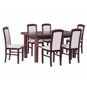 Drewmix Jedálenský set - stôl WENUS 5 | stoličky NILO 5 (1+6)