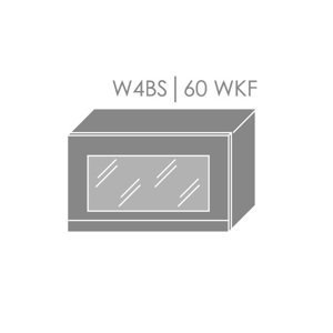 ArtExt Vrchná kuchynská skrinka Florence W4BS/60 WKF Povrchová úprava dvierok: Mat, Farba korpusu: Grey