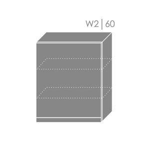 ArtExt Vrchná kuchynská skrinka Florence W2/60 Otváranie: Pravé, Povrchová úprava dvierok: Lesk, Farba korpusu: Lava