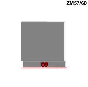ArtExt Dvierka na umývačku riadu Quantum ZM57/60 Farba dvierok: Biely mat