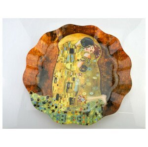 MAKRO - Podnos sklo 30cm Klimt Kiss