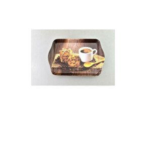 MAKRO - Podnos 21x14,1x1,8cm Coffee