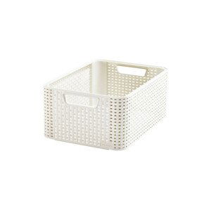 CURVER - Úložný box Rattan Style2 - M - krémová