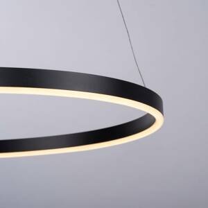 LED závesné svietidlo Ritus, Ø 58,5 cm antracitová