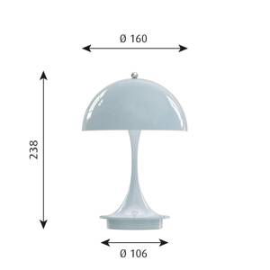 Louis Poulsen Panthella Portable V2 LED modrá