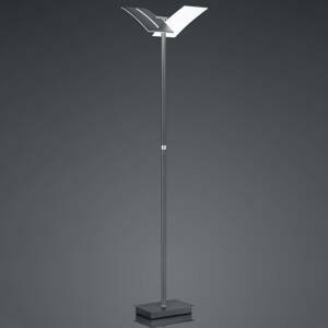 Stojaca LED lampa Dual s vypínačom, železo, 192 cm