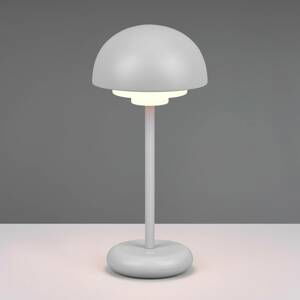 LED lampa Elliot, IP44, batéria, stmievač, sivá