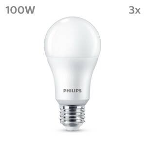 Philips LED E27 13W 1 521lm 2 700 K matná 3ks