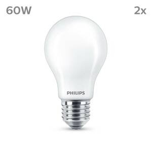 Philips LED žiarovka E27 7W 806lm 2700K matná 2 ks