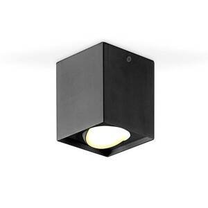 EVN Kardanus stropné LED svetlo, 9x9 cm, čierna