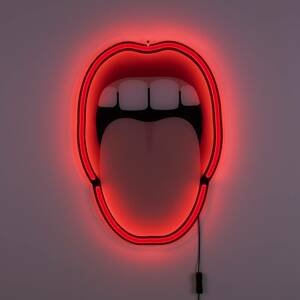 Dekoračné nástenné LED svetlo Tongue, 41 x 58 cm