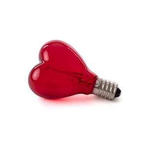 E14 1W LED žiarovka 5V Mouse Lamp, srdce červená