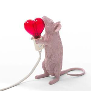 Stolová LED lampa Mouse Lamp USB Valentine biela