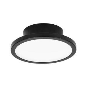 LIGHTME stropné LED svetlo Aqua Ø 14,7 cm čierna