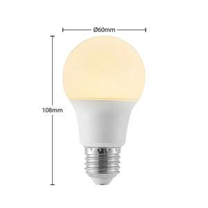 LED žiarovka E27 A60 8W 3 000K opálová, sada 2 ks