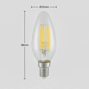 LED žiarovka filament E14 4W 827 stmievač 3 ks