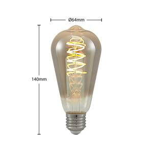 Lucande LED E27 ST64 4W 1 800K stmieva smoke 2 ks