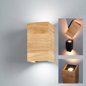 LED svietidlo Shine-Wood dub 2 x GU10 10 x 18 cm