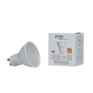 Prios LED žiarovka GU10 plast 7W WLAN opál 840 2ks