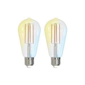 Prios LED E27 ST64 7W ZigBee Tuya číra, 2ks