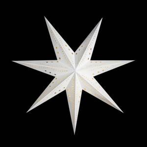 Sterntaler zamatová papierová hviezda Ø 75cm biela