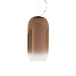 Artemide Gople Mini závesná lampa, bronz/čierna