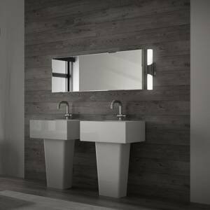 Kúpeľňové/zrkadlové svetlo Klak Brilo čierna 32 cm