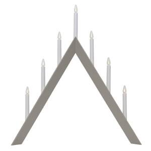 Svietnik Arrow, špicatý, 7-plameňový, sivý