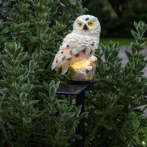 Solárne LED svietidlo Owl s hrotom do zeme