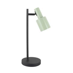 Stolová lampa Lindby Ovelia, zelená/čierna