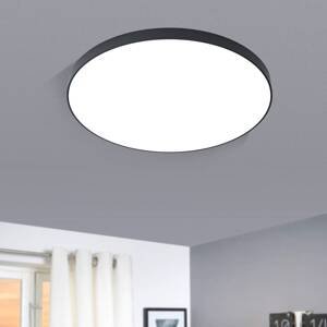 Stropné LED svetlo Zubieta-A, čierna, Ø 60 cm