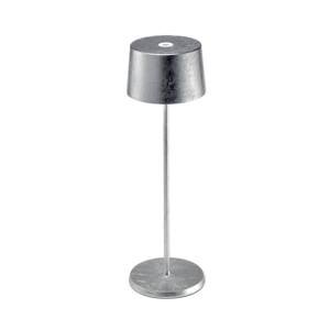 Zafferano Olivia 3K dobíjacia stolová lampa strieborná