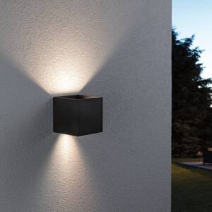 Vonkajšie nástenné svietidlo Paulmann Cybo LED, RGBW, 10x10cm, antracit