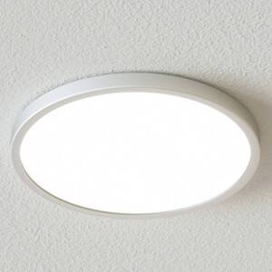 Stropné svietidlo Solvie LED, strieborné, okrúhle, Ø 30 cm