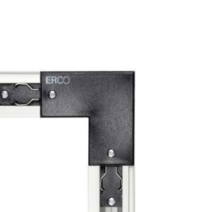 ERCO 3-fázový rohový konektor vonkajší čierna