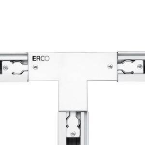 ERCO 3-fázový T-konektor vodič vpravo, biela