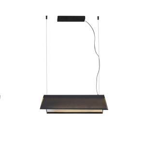 Závesné LED svetlo Ludovico Surface 60 cm, čierna