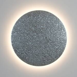Nástenné svietidlo LED Meteor, strieborná farba, Ø 100 cm, železo