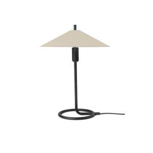 fermLiving Filo stolová lampa, béžová, hranatá, železo, 43 cm