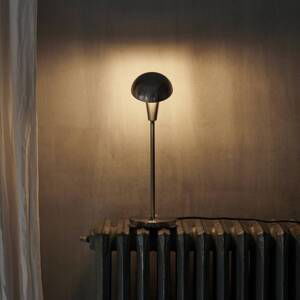 fermLIVING Stolná lampa Tiny, nikel, výška 42,2 cm, naklápacia