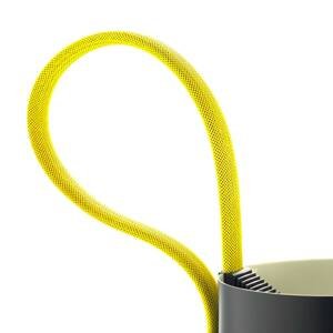 HAY Rope Trick stojaca LED lampa čierna/žltá
